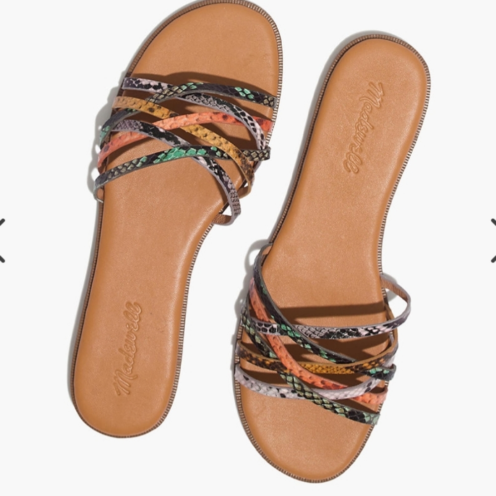 NWT Madewell The Tracie Crisscross Sandal -7.5